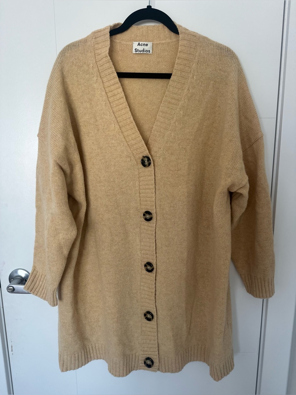ACNE STUDIOS KIRSTIE OVERSIZED CARDIGAN
WOOL BEIGE XXS/XS